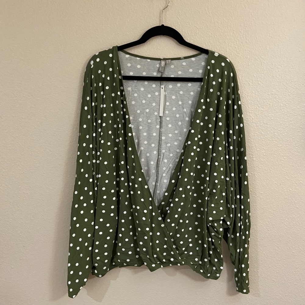 NWT ASOS Curve Long Sleeve Crop Top